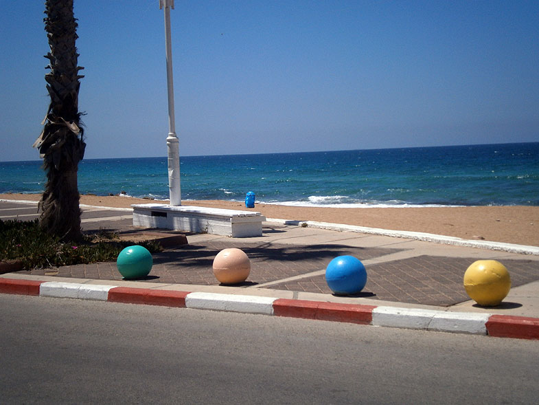 Nahariya. Park in the beach