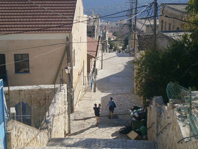 Safed before the onset of Shabbat